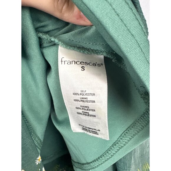 Women’s  Mi Ami Small Dark Green Maxi Skirt with Floral Design - Picture 7 of 7